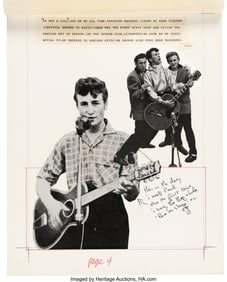 38589&colon; John Lennon Handwritten Note&comma; Doodle&comma; and Initia