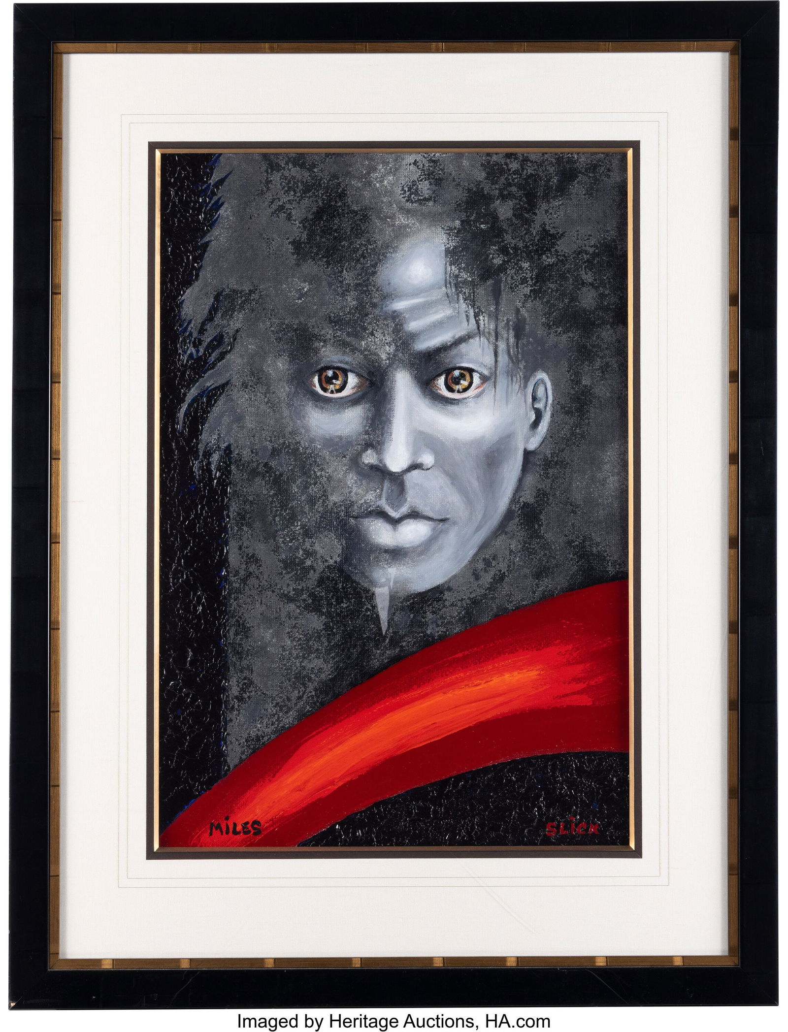 Grace Slick "Miles" Original Artwork Matted and (1 of 1)