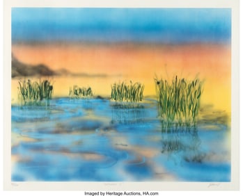 38615&colon; Jerry Garcia Signed "Wetlands I" Limited Edition