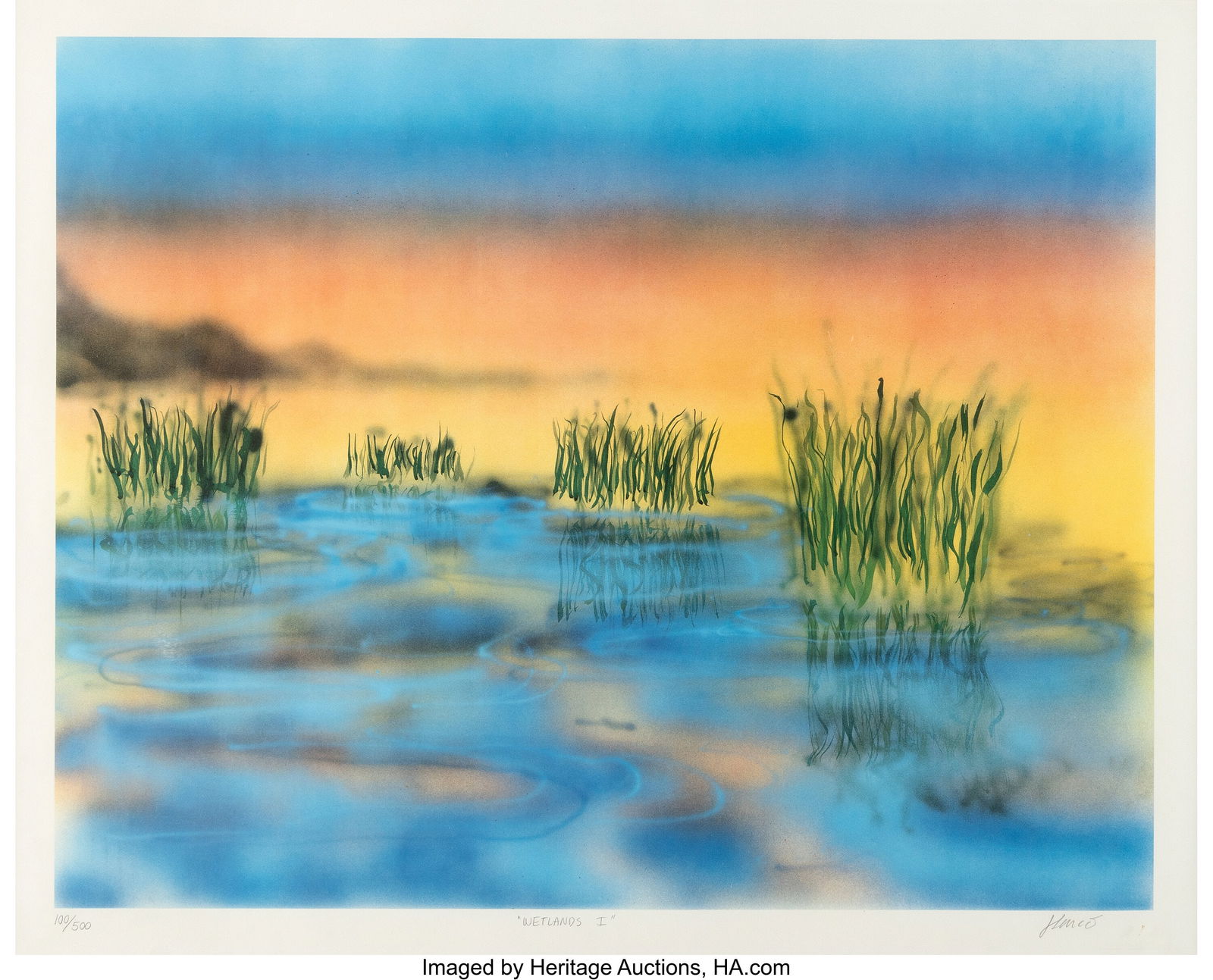 Jerry Garcia Signed "Wetlands I" Limited Edition (1 of 3)
