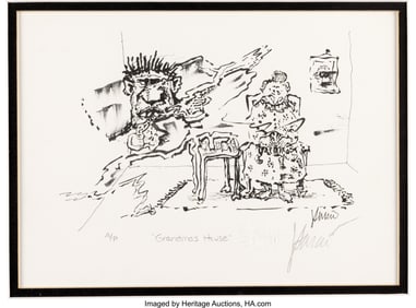 38618&colon; Jerry Garcia Signed "Grandma's House" Artist Pro