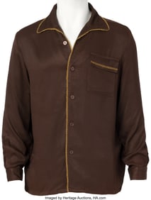 38619&colon; Buddy Holly Owned and Worn Brown Da Vinci Shirt 