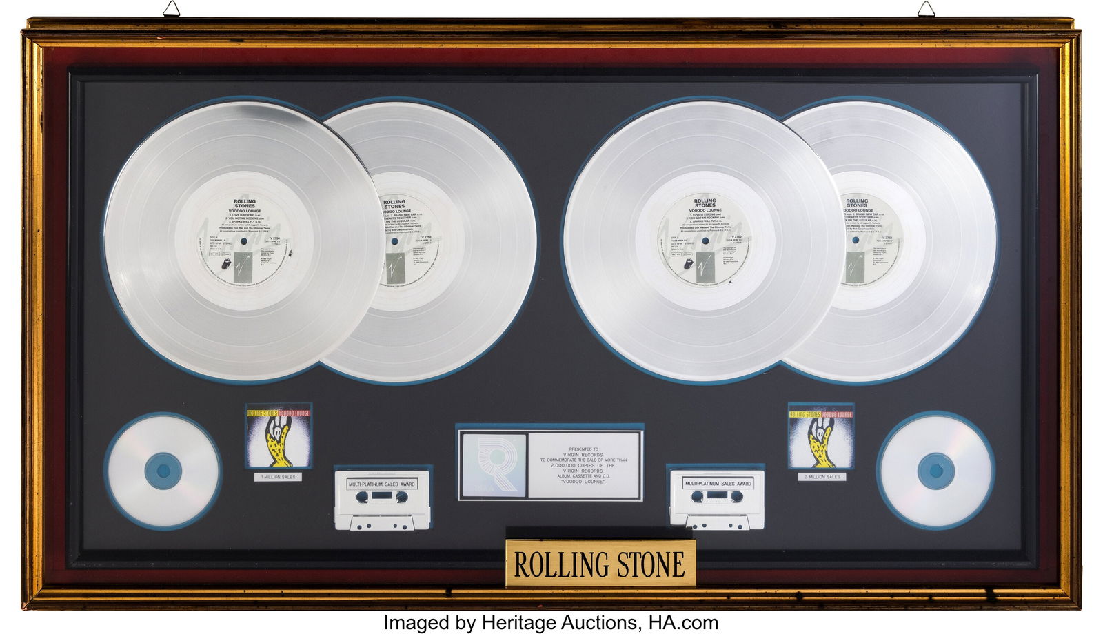 The Rolling Stones Voodoo Lounge RIAA R Hologram (1 of 2)