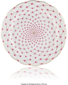 84028&colon; A Russian Porcelain Round Serving Platter from H