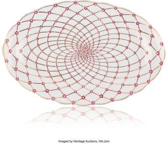 84031&colon; A Rare Russian Porcelain Oval Serving Platter fr