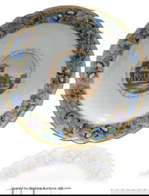 84037&colon; A Russian Porcelain Dinner Plate from the Cabine