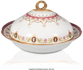 84041&colon; A Rare Russian Porcelain Covered Dish from the Y