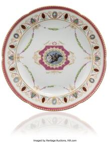 84044&colon; A Russian Porcelain Plate from the Yachting Serv