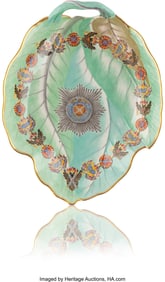 84046&colon; A Russian Porcelain Leaf Dish from the Order of 