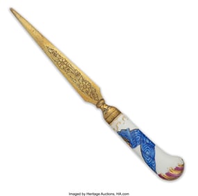 84048&colon; A Rare Russian Porcelain Handled Knife from the 