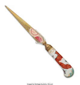 84053&colon; A Russian Porcelain Handled Knife from the Order