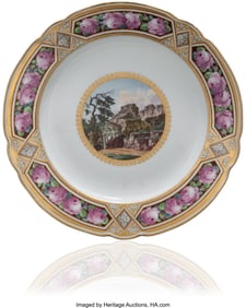 84067&colon; A Russian Porcelain Dinner Plate from the Dowry 