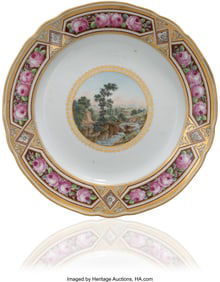 84068&colon; A Russian Porcelain Dinner Plate from the Dowry 