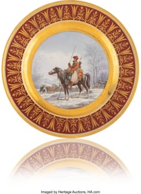 84083&colon; A Russian Porcelain Plate from the Guriev Servic