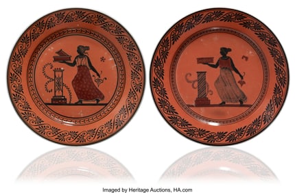 84094&colon; A Pair of Russian Porcelain Plates from the Etru