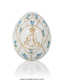 84134&colon; A Russian Porcelain Imperial Presentation Easter