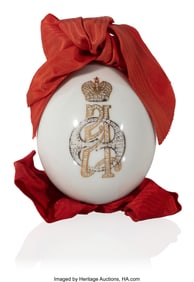 84135&colon; A Russian Porcelain Imperial Presentation Red Cr