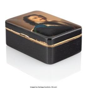 84144&colon; A Russian Lacquer Box by the Lukutin Factory&colon; Pe