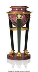 84156&colon; A Russian Gilt-Bronze Mounted Rhodonite and Neph