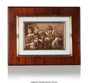 69029: A Fabergé Gilt Silver and Translucent Pale Blue