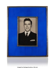 69038: A Fabergé Translucent Cobalt Blue Guilloché En