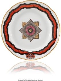 69133: A Russian Porcelain Plate from the Order of St.