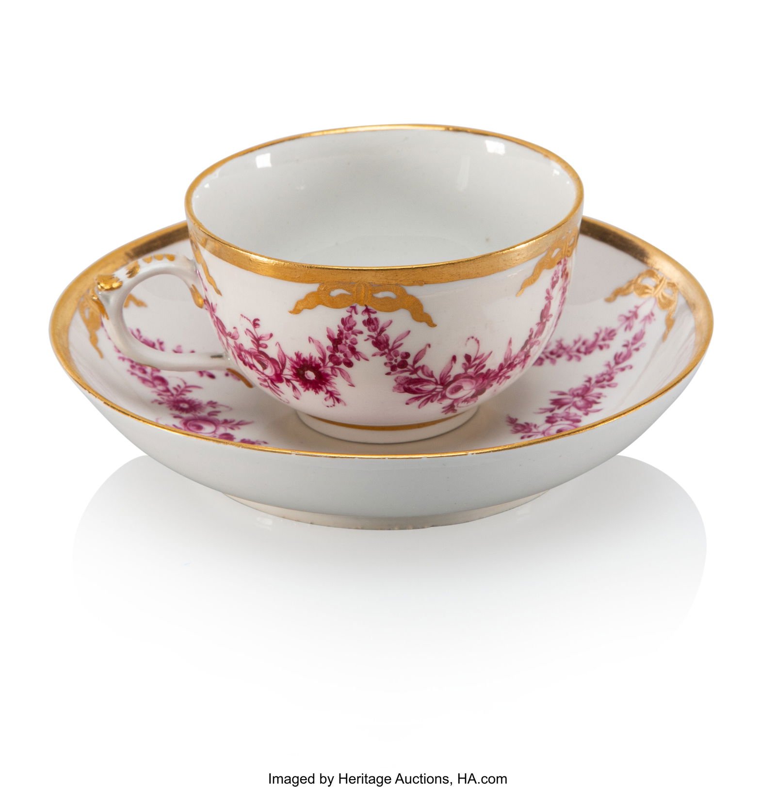 A Russian Porcelain Cup and Saucer Gardner Porce (1 of 4)