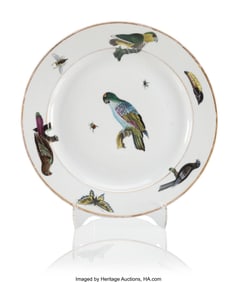 69156: A Russian Porcelain Ornithological Plate Imperia