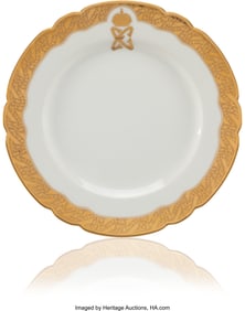 69180: A French Porcelain Plate from the Grand Duke and