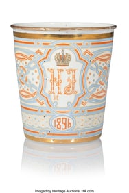 69187: A Russian Enameled Coronation Khodnyka Field Pre