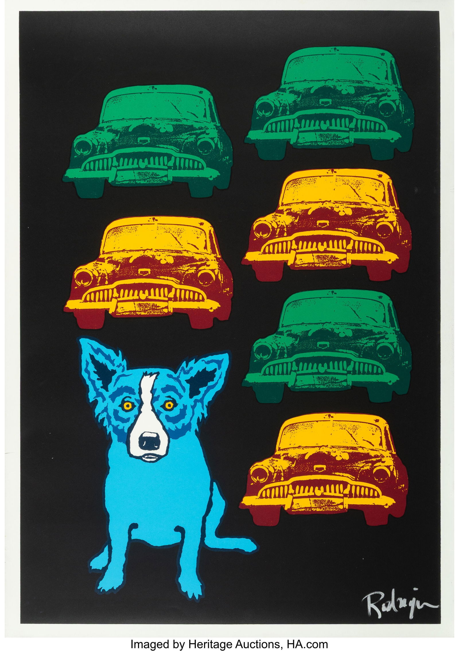 George Rodrigue (1944-2013) Junkyard Dog, 1993 S (1 of 2)