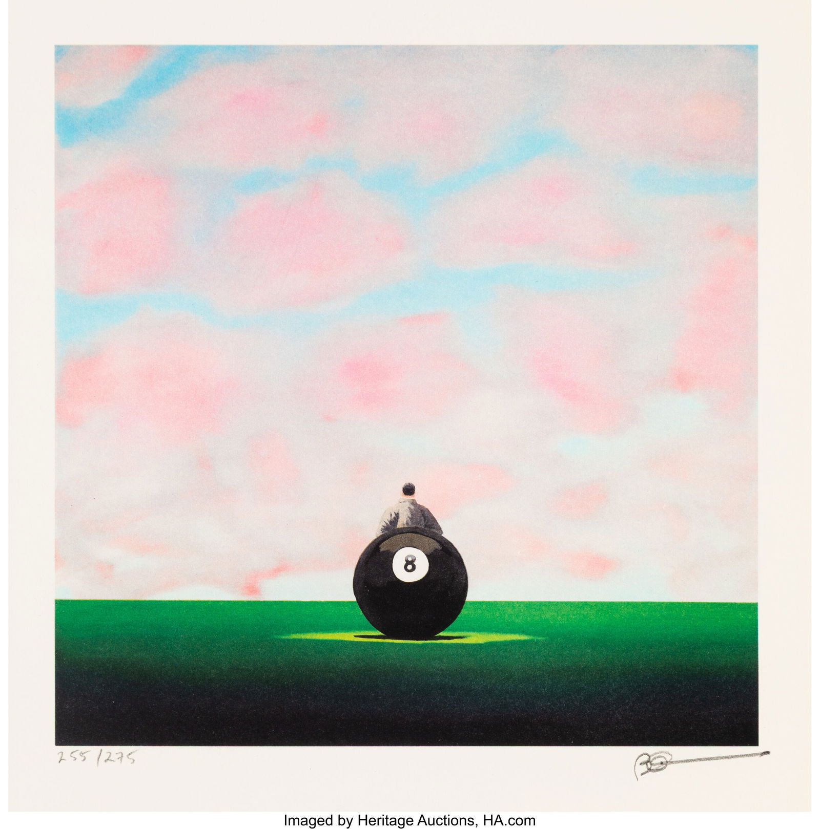 Robert Deyber (b. 1955) Behind the Eight Ball Li: Robert Deyber (b. 1955) Behind the Eight Ball Lithograph in colors on wove paper 9-1/2 x 7-1/4 inches (24.1 x 18.4 cm) (image) Ed. 255