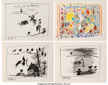 41053&colon; Pablo Picasso &lpar;1881-1973&rpar; A los toros avec Picas