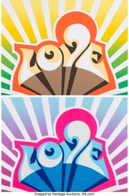 42001&colon; Cey Adams &lpar;b&period; 1962&rpar; Love &lpar;Yellow and Blue&rpar; &lpar;two 