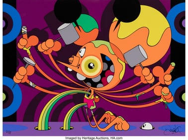 42070&colon; Dalek &lpar;b&period; 1968&rpar; Untitled &lpar;Space Monkey&rpar; Screenpr