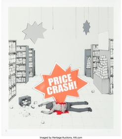 42077&colon; Dran &lpar;b&period; 1979&rpar; Price Crash&comma; 2013 Screenprint in 