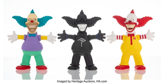 42093&colon; Ron English &lpar;b&period; 1959&rpar; Krusty the Grin &lpar;three wor