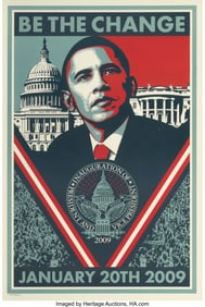 42106&colon; Shepard Fairey &lpar;b&period; 1970&rpar; Be The Change&comma; 2008 Off