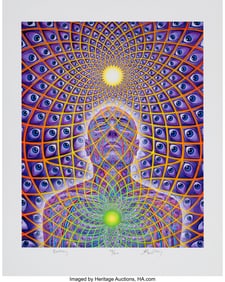 42140&colon; Alex Grey &lpar;b&period; 1953&rpar; Ecstacy&comma; 2023 Archival pigme