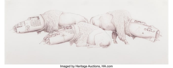 42145&colon; Jesse Hazelip &lpar;b&period; 1977&rpar; Untitled&comma; 2009 Ink on Ar