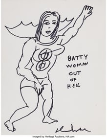 42174&colon; Daniel Johnston &lpar;1961-2019&rpar; Untitled Ink on wove