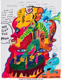 42175&colon; Daniel Johnston &lpar;1961-2019&rpar; Untitled Ink on wove