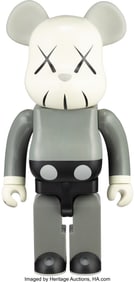 42183&colon; KAWS X BE&commat;RBRICK  Companion 1000&percnt; &lpar;Grey&rpar;&comma; 2002 P