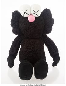 42194&colon; KAWS &lpar;b&period; 1974&rpar; BFF Plush &lpar;Black&rpar;&comma; 2016 Polyester