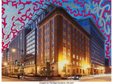 42211&colon; LA II &lpar;b&period; 1967&rpar; Untitled &lpar;LA II Rain&rpar; Mixed medi