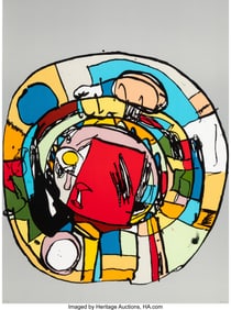 42220&colon; Eddie Martinez &lpar;-&plus;b&period; 1977&rpar; No Title 5&comma; 2016 Lith