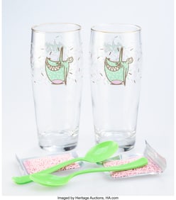 42287&colon; Sharpy &lpar;20th Century&rpar; That Ice Cream Glass &lpar;two 