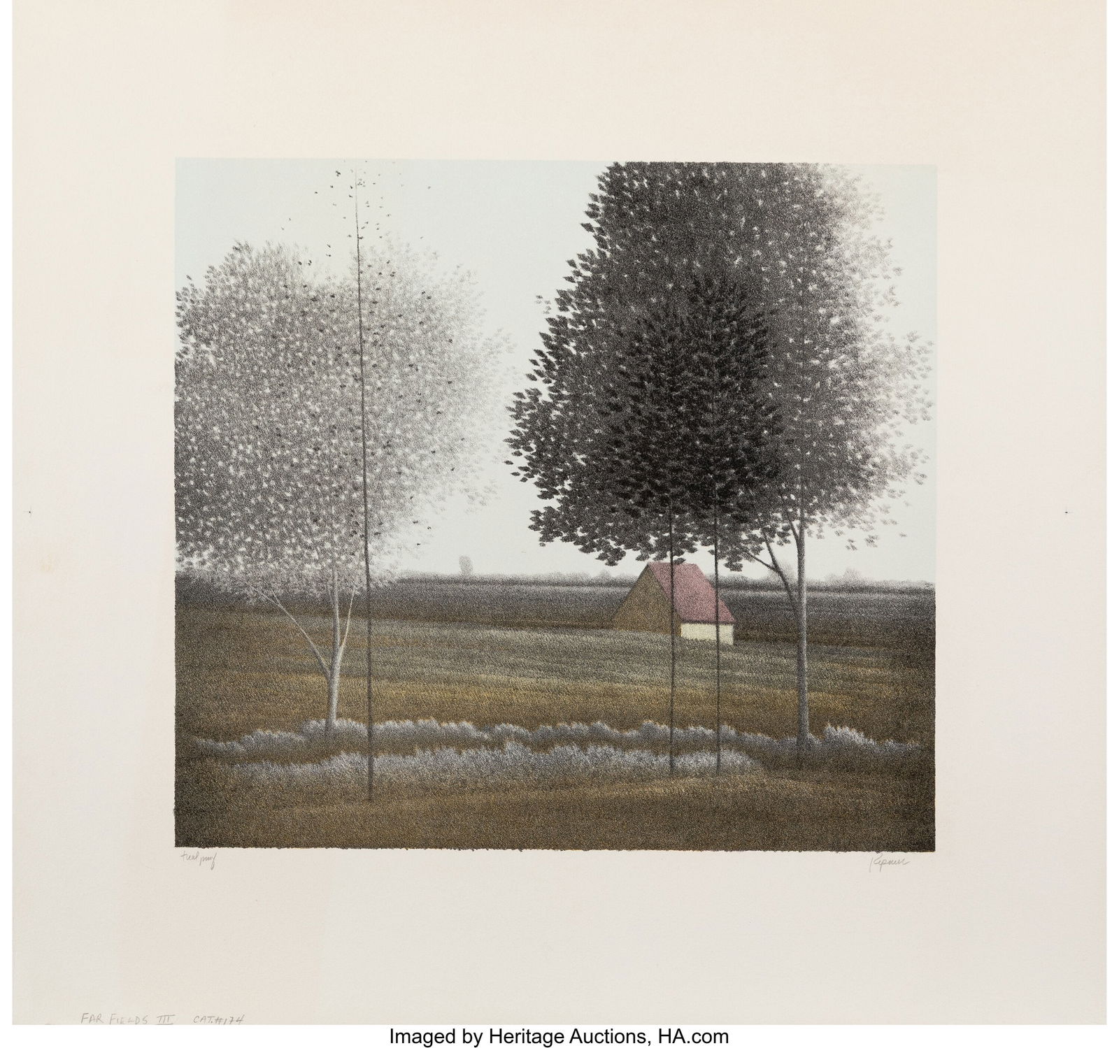 Robert Kipniss (American, b. 1931) Far Fields II (1 of 3)