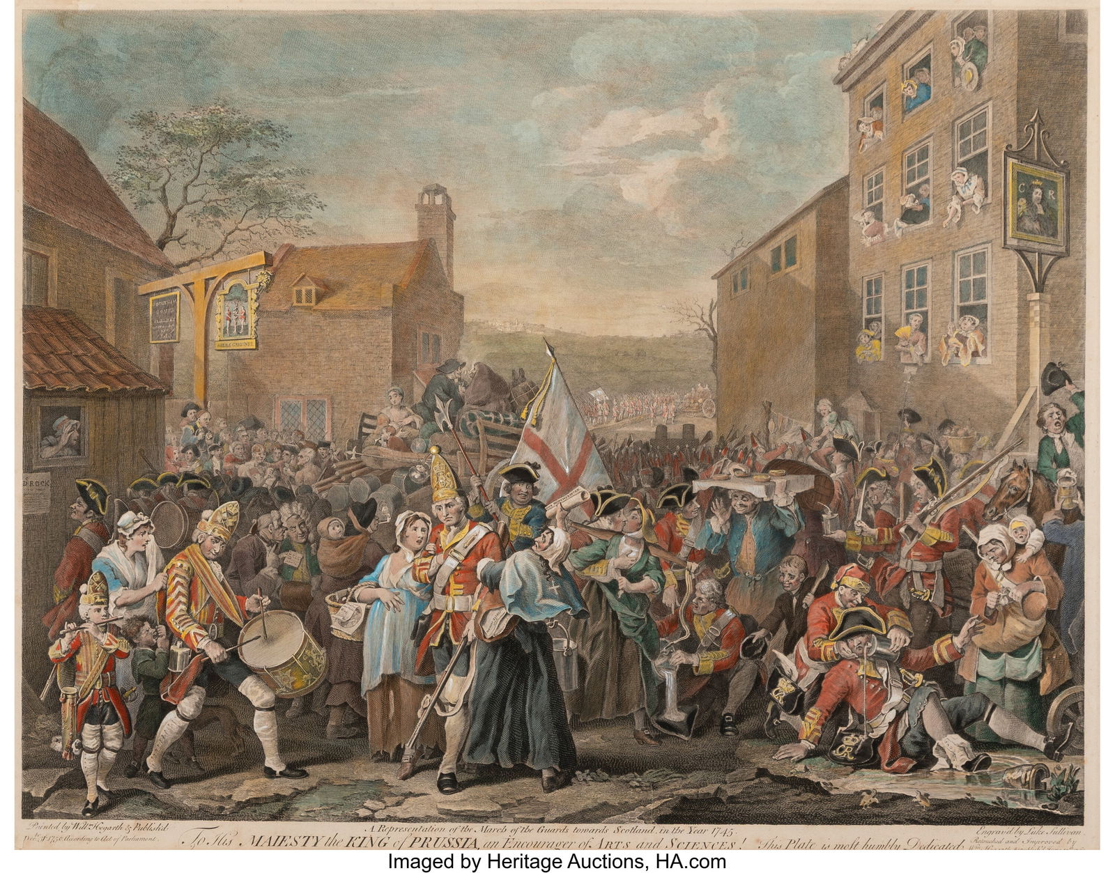 Luke Sullivan (Irish, 1725-1771) After William H: Luke Sullivan (Irish, 1725-1771) After William Hogarth (British, 1697-1764) The March of the Guards Towards Scotland in the Year 1745, 1750, published 1761