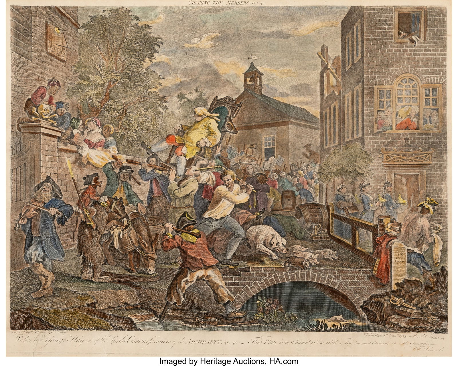 Luke Sullivan (Irish, 1725-1771) After William H: Luke Sullivan (Irish, 1725-1771) After William Hogarth (British, 1697-1764) The March of the Guards Towards Scotland in the Year 1745, 1750, published 1761